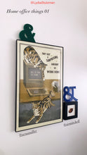 Load image into Gallery viewer, They Got a Surprising Amount of Work Done (Ball of Yarn, Buy Now) - Print By Arna Miller