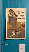 Load image into Gallery viewer, They Got a Surprising Amount of Work Done (Ball of Yarn, Buy Now) - Print By Arna Miller