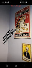 Load image into Gallery viewer, Drunk Cat Series Print - It Was Definitely Time to Call it a Night - By Arna Miller and Ravi Zupa