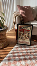 Load image into Gallery viewer, Drunk Cat Series Print - He Wished He Was At Home Reading - By Arna Miller and Ravi Zupa