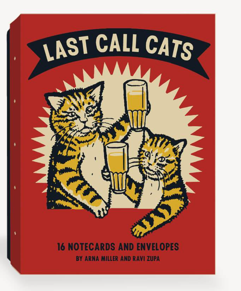 Last Call Cats Notecards – Arna Miller Designs, LLC