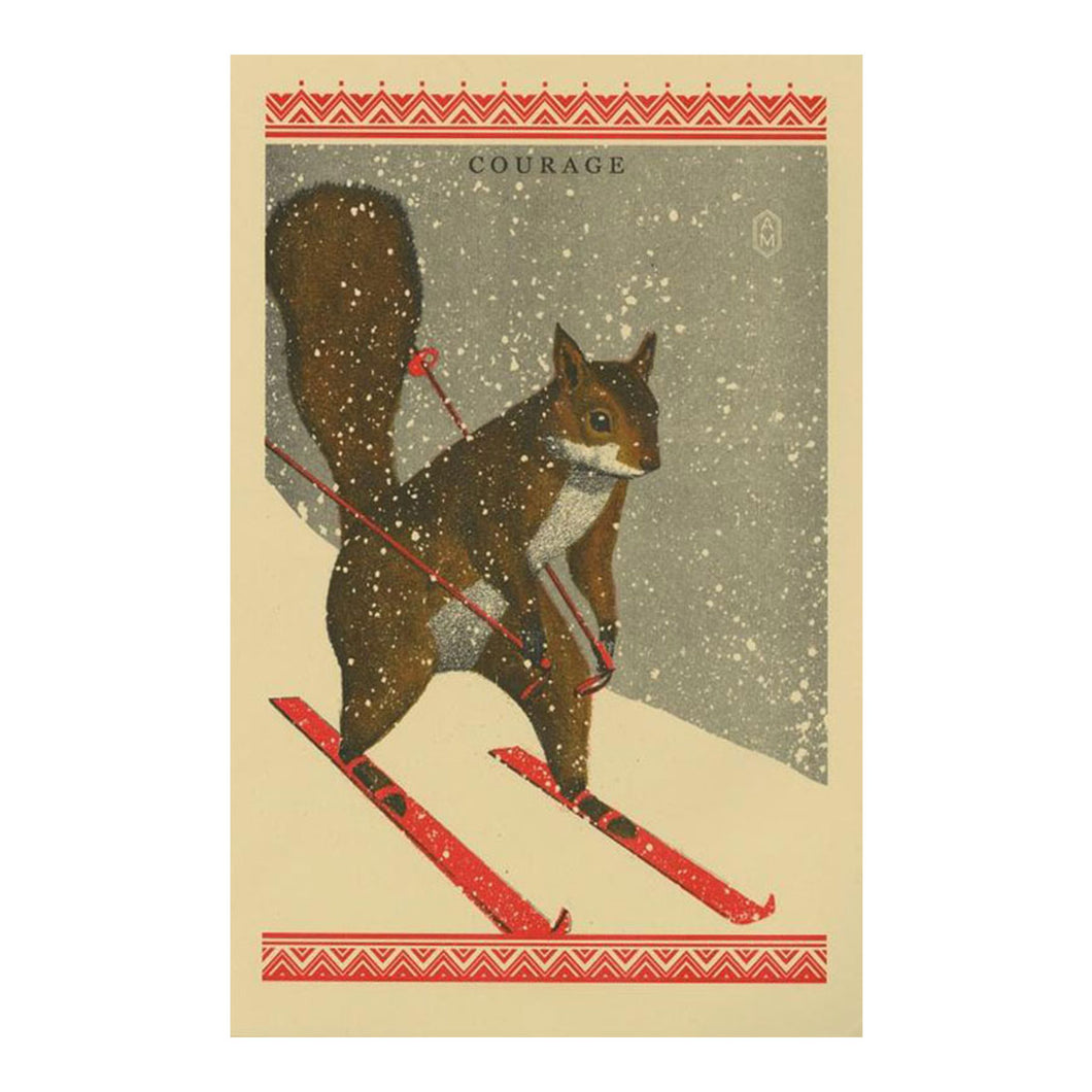 Skiing Squirrel