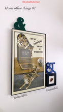 Load image into Gallery viewer, They Got a Surprising Amount of Work Done (Ball of Yarn, Buy Now) - Print By Arna Miller
